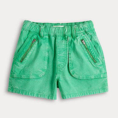 Juniors' SO?? High-Rise Zip-Pocket Shorts