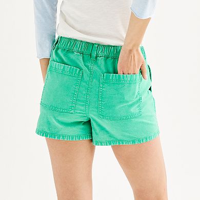 Juniors' SO® High-Rise Zip-Pocket Shorts