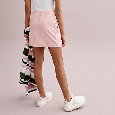 Girls 7-16 IZ Byer Elastic Waist Mini Cargo Skirt