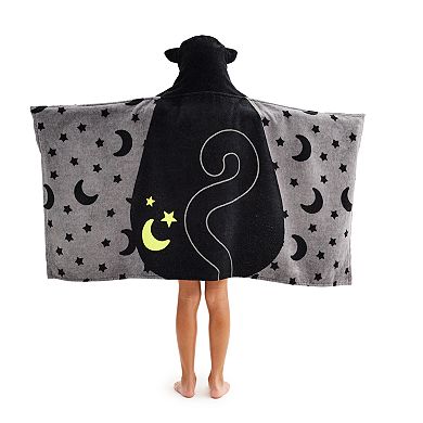 The Big One® Black Cat Hooded Bath Wrap