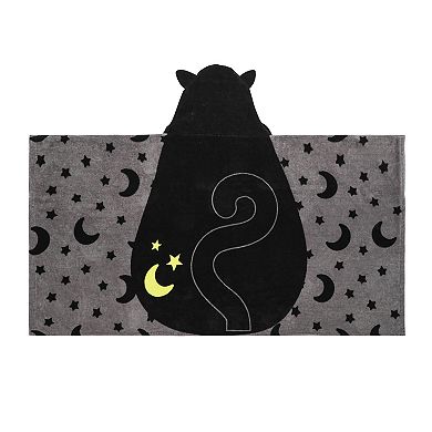 The Big One?? Black Cat Hooded Bath Wrap