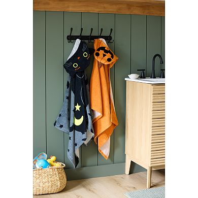 The Big One® Black Cat Hooded Bath Wrap