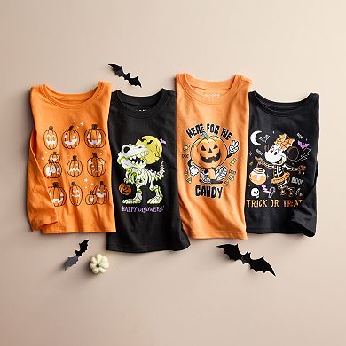 Disney's Minnie Mouse Toddler Girl "Trick or Treat" Long Sleeve Halloween Graphic Tee by Jumping Beans®