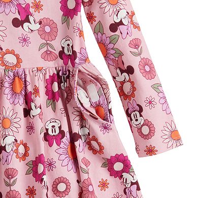 Disney's Minnie Mouse Toddler Girl & Girls 6-12 Jumping Beans® Physical Adaptive Long Sleeve Pocket Dress
