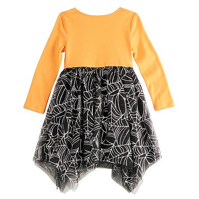 Disney's Minnie Mouse Toddler Girl Spiderweb Halloween Asymmetric Hem Tutu Dress by Jumping Beans®