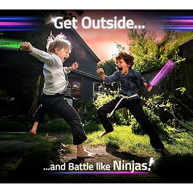 Ninja Toys Meet Samurai Swords In Glow Battle