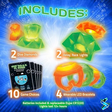 Swimming Pool Party Set: Dive Toys And Pool Toys That Glow In The Dark