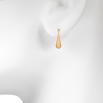LC Lauren Conrad Gold Tone Small Pear Shape Drop Earrings