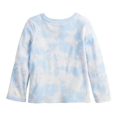 Disney's Frozen Elsa Baby & Toddler Girl Long Sleeve Tie Dye Graphic Tee by Jumping Beans