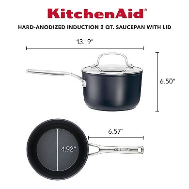 KitchenAid?? 2-Quart Hard-Anodized Ceramic Induction Nonstick Sauce Pan with Lid