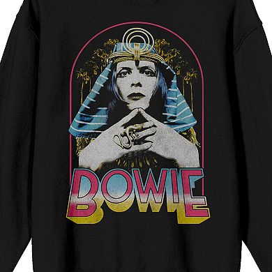 Juniors' David Bowie Egyptian Style Long Sleeve Graphic Tee