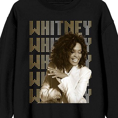 Juniors' Whitney Houston Long Sleeve Graphic Tee