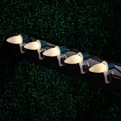C9 Led 25 Led Christmas String Light Set Ceramic Bulb Outdoor Tree Roofline Lights