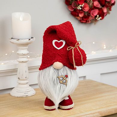 19.5 Valentine's Day Gnome Figurine With Heart Hat