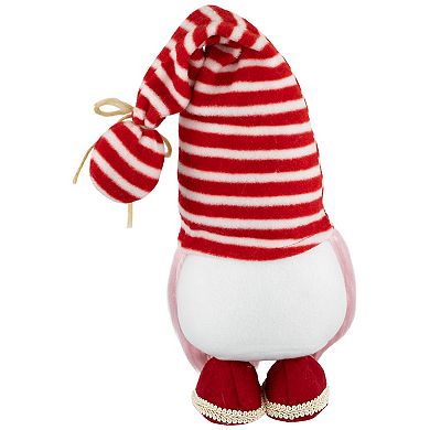 19.5" Plush Valentine's Day Heart Gnome With Bow And Arrow