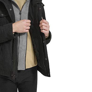 Men's Levi's® Cotton Hooded Quilt Lined Trucker Jacket