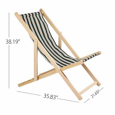 Belle Maison Folding Sling Beach Chair