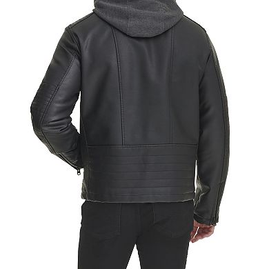 Men's Levi's?? Faux Leather Hooded Racer Jacket