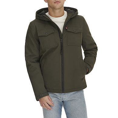 Men's Levi's® Soft Shell Quilt Lined Hooded Storm Coat