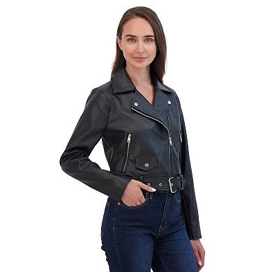 Women's Sebby Faux Leather Moto Jacket