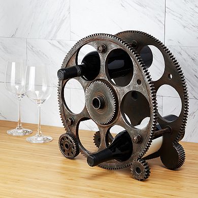 Gears And Wheels Wine Rack By Foster & Rye