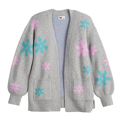 Girls 6-20 SO® Open Cardigan in Regular & Plus Size