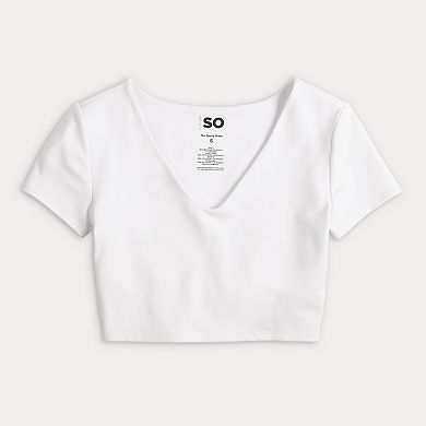 Juniors' SO® Sporty Fitted Athleisure Tee