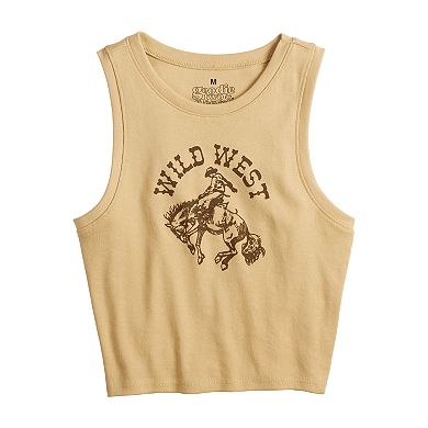 Juniors' Wild West Cropped Tank