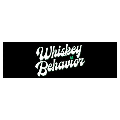 Whiskey Behavior Graphic Travel Mug