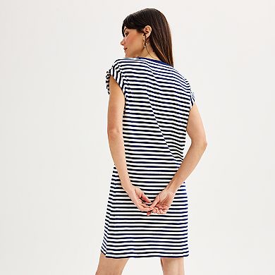Women's Sonoma Goods For Life® Striped T-Shirt Dress
