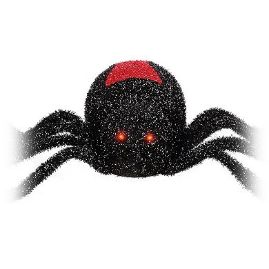 Gemmy Animated Tinsel Black Widow Spider Halloween Decor