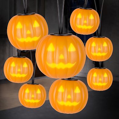 EmoteGlow Musical Halloween Jack-O'-Lantern Light String