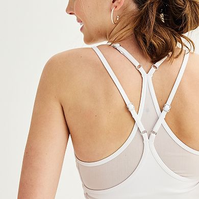 Juniors' SO® Strappy Mesh Tank Top