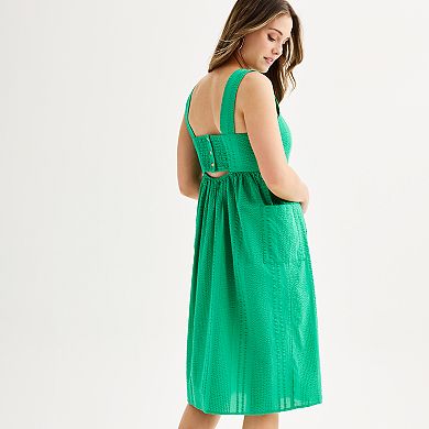 Women's Sonoma Goods For Life® Two-Pocket Cutout Dress