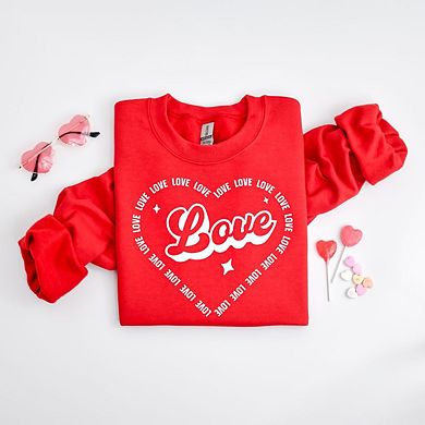 Love Heart Outline Sweatshirt
