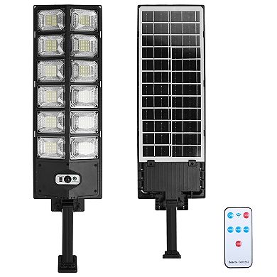 Solar Wall Light 504 Led Pir Motion Sensor Lamp Ip65 Remote Control For Front Door