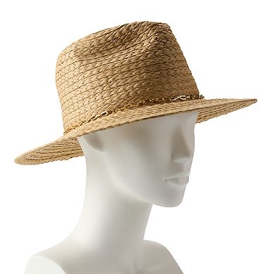 Women's Sonoma Goods For Life® Chain Trimmed Oversized Panama Hat