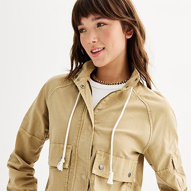 Juniors' SO?? Canvas Utility Jacket