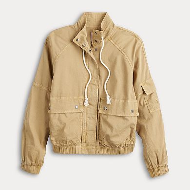 Juniors' SO?? Canvas Utility Jacket