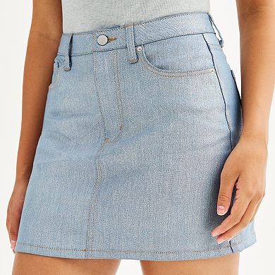 Juniors' Tinseltown Denim Mini Skirt