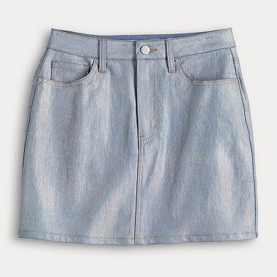 Juniors' Tinseltown Denim Mini Skirt