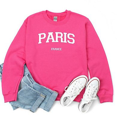 Paris France Varsity Sweatshirt