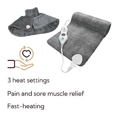 Total Comfort Package: Neck & Shoulder Warmer + Electric Heat Pad