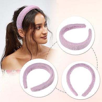 1 Pcs Fluffy Fuzzy Headband Plush Headband Soft Fuzzy Hair Hoop Fashion