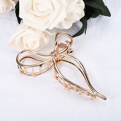 Butterfly Metal Hair Clip Bowknot Claws For Women Large Clamps
