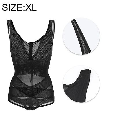 Women Shapewear Tummy Control Full Body Shaper Slimmer Mesh Belt