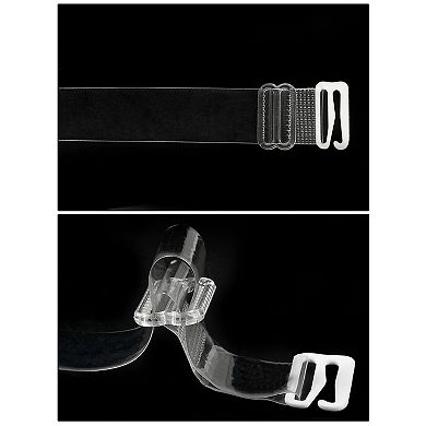 Women's Clear Bra Straps Replacement Invisible Shoulder Straps 3 Pairs