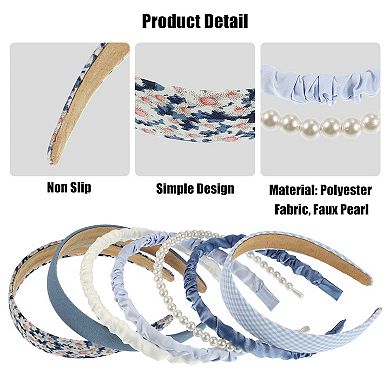 All-match Headband Combination Upgrade Seven-piece Blue 7pcs