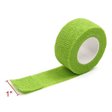 2 Pcs Green 1" Width Self Adhesive Tape Finger Elbow Wrist Ankle Protector Roll
