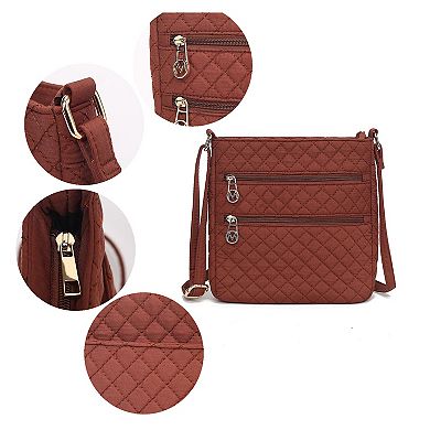 Mkf Collection Lainey Solid Quilted Cotton Women’s Crossbody By Mia K